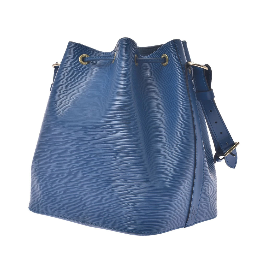 Louis Vuitton Bag Noe Epi Blue Leather Shoulder Blue